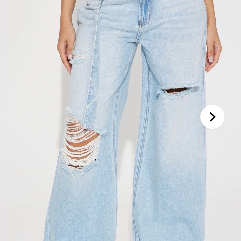 Light Blue Distressed Women's Jeans